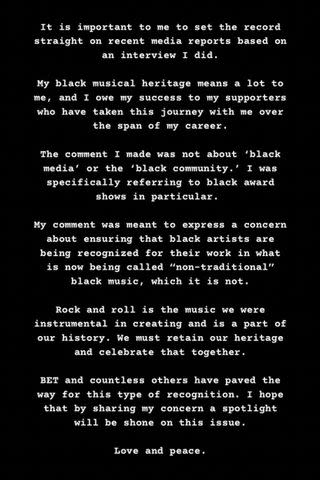 <p>Lenny Kravitz/Instagram</p> Lenny Kravitz's Instagram Story