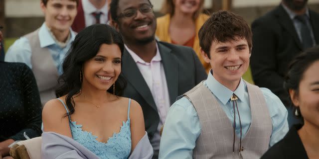 <p>Courtesy of Netflix</p> Nikki Rodriguez as Jackie and Ashby Gentry as Alex in episode 10 of 'My Life with the Walter Boys'