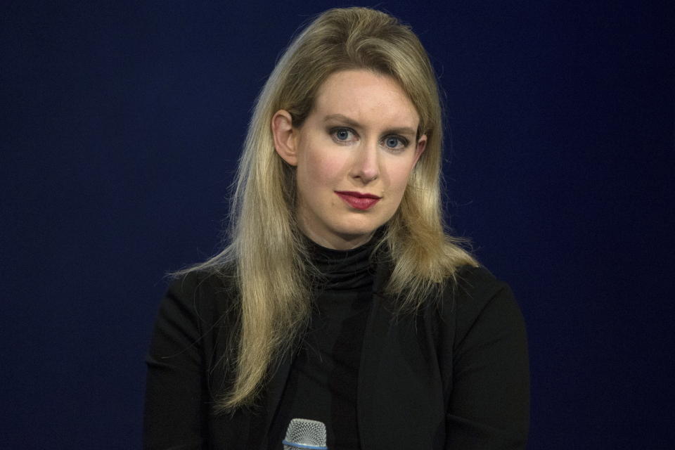 Elizabeth Holmes, CEO of Theranos, attends a panel discussion during the Clinton Global Initiative's annual meeting in New York, September 29, 2015.  REUTERS/Brendan McDermid 