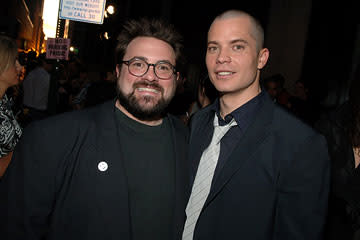 Kevin Smith and Timothy Olyphant at the New York premiere of 20th Century Fox's Live Free or Die Hard