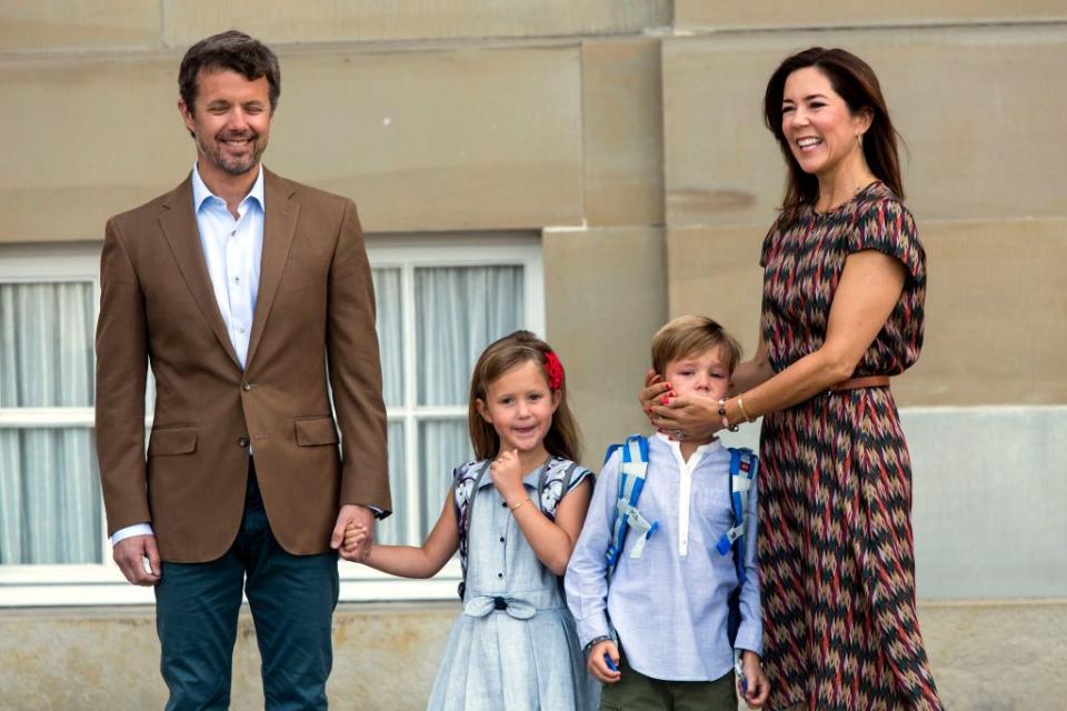 prince vincent and princess josephine of denmark first day at school