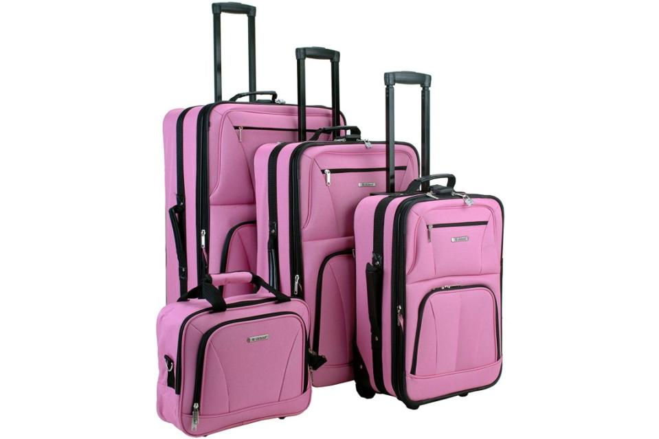 Rockland Luggage Skate Wheels 4 Piece Luggage Set. (Photo: Amazon)