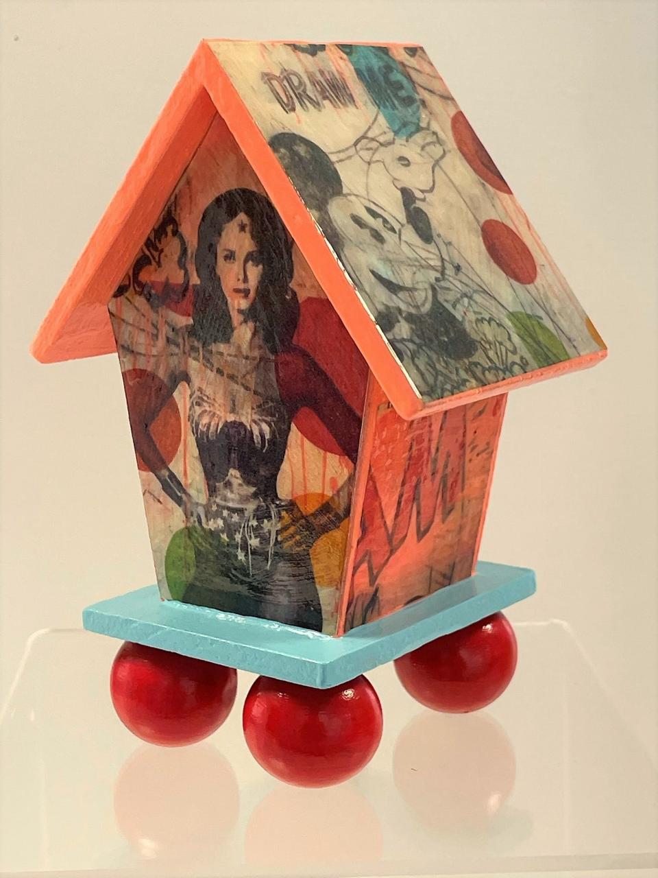 To celebrate Pride month and National Coming Out Day on Oct. 11, Location Gallery asked LGBTQIA+ artists from Savannah to contribute birdhouses to their Love Shax exhibition. This birdhouse was designed by Melody Postma.