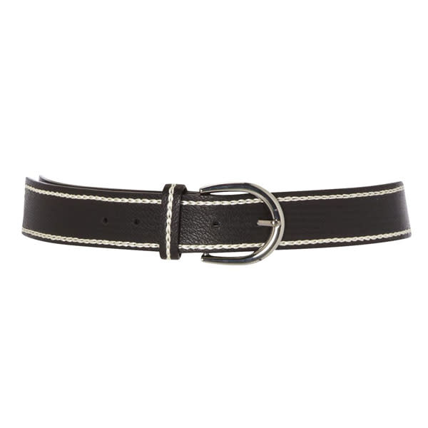 Monochrome Stitch Detail Belt - £5 - Matalan