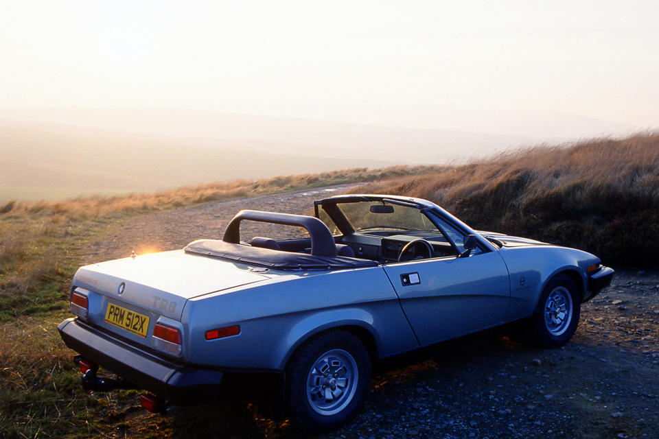 <p>The wildly individual (or weirdly individual) TR7 was improved by decapitation, and spectacularly so with the substitution of its Triumph slant four for a Rover V8. </p>