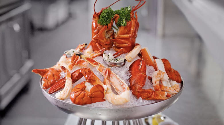 Ruth's Chris seafood tower