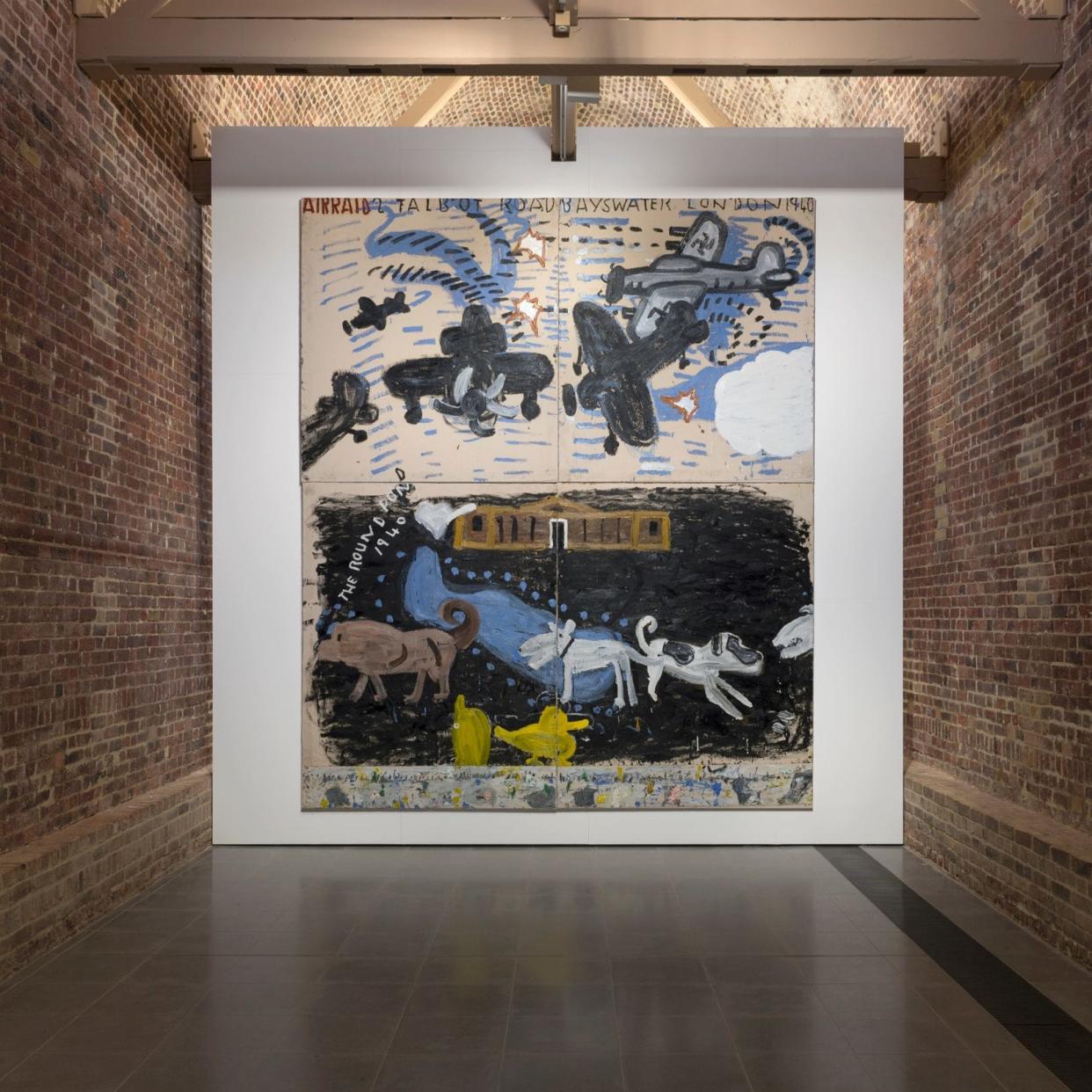 Rose Wylie, Installation view, 'Quack Quack' Serpentine Sackler Gallery - IGANO