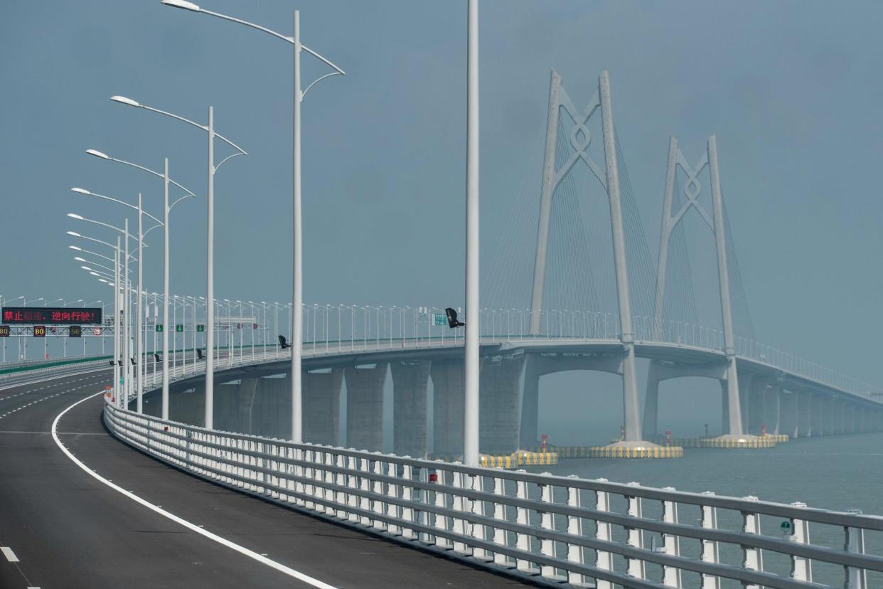 World's longest sea bridge: Officials say it will cut travel time and boost business: AFP/Getty Images
