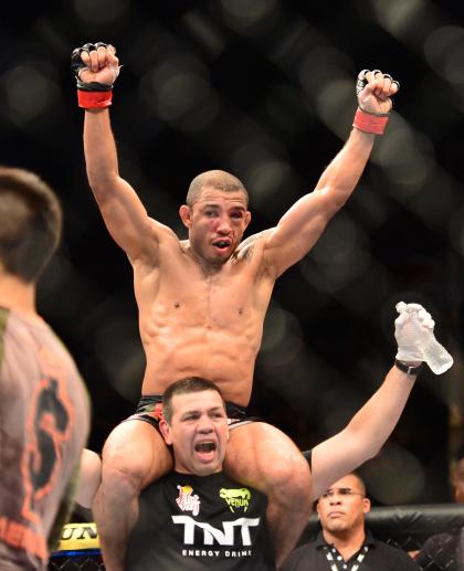 Jose Aldo is the guy the other featherweights are after. (USA TODAY Sports)