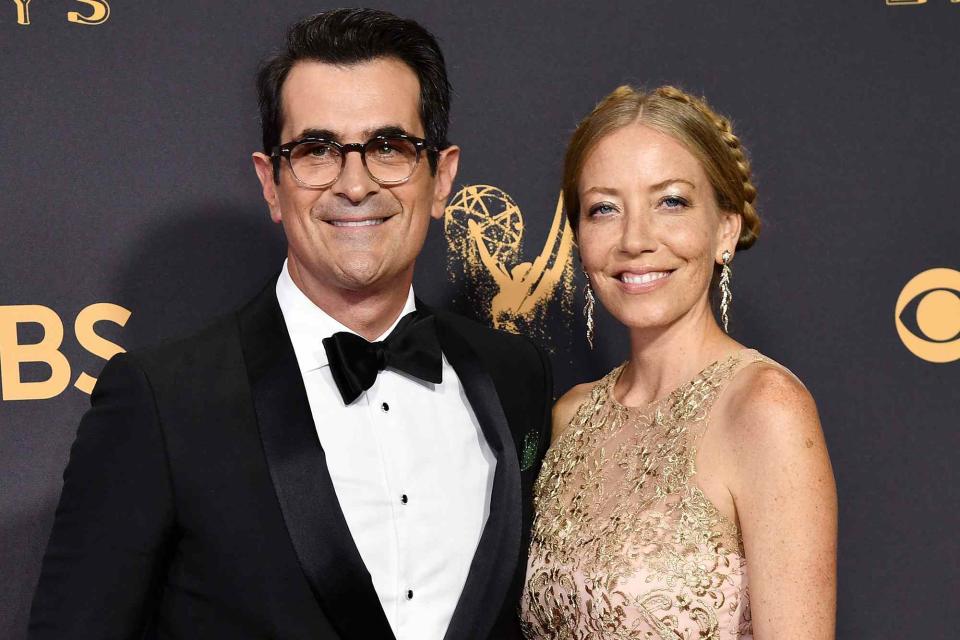 <p>Rob Latour/Variety/Penske Media/Getty</p> Ty Burrell and Holly Burrell.