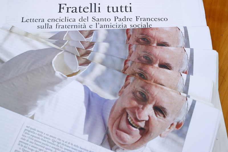 The release of a new encyclical by Pope Francis at the Vatican