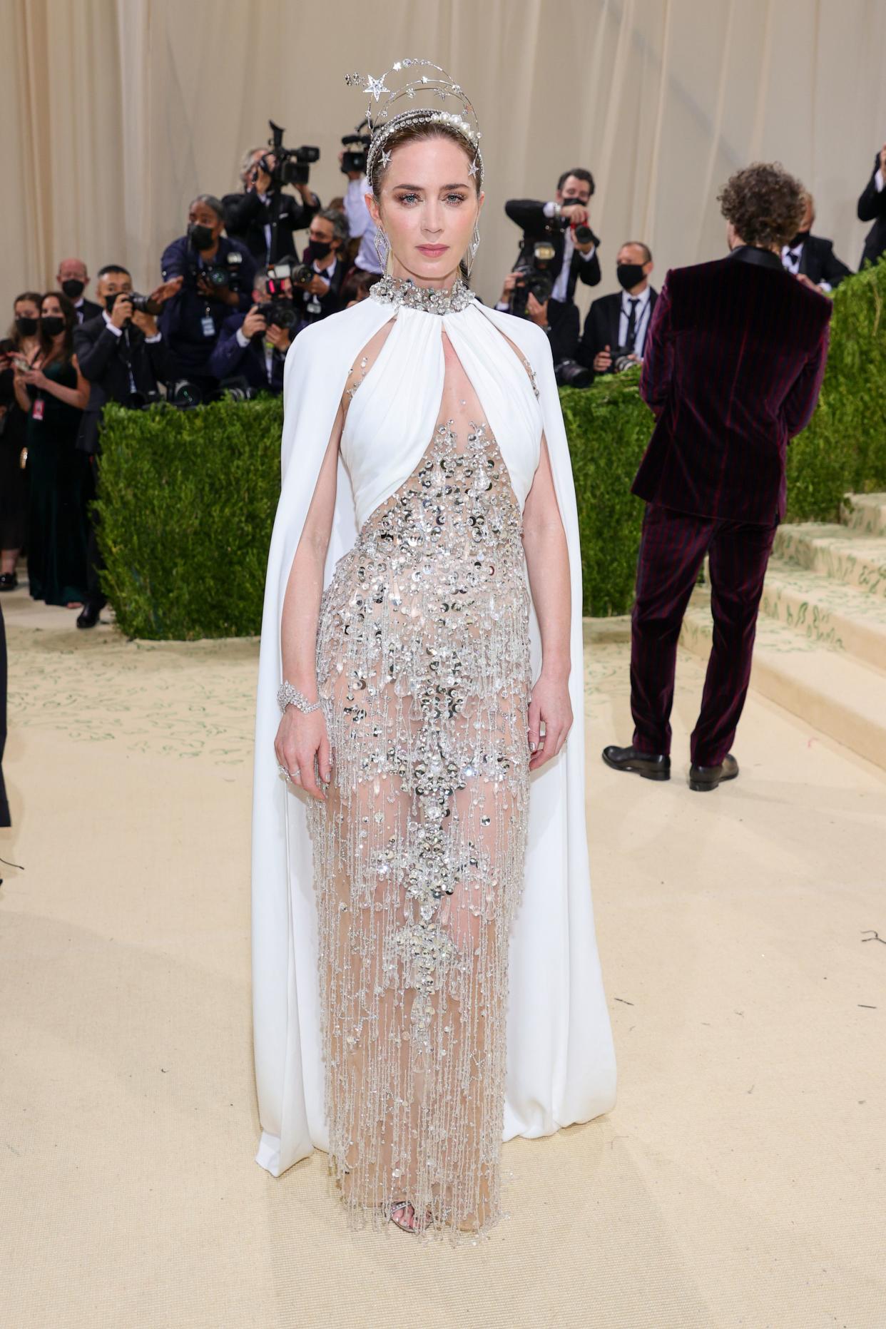 Emily Blunt attends The 2021 Met Gala Celebrating In America: A Lexicon Of Fashion at Metropolitan Museum of Art on Sept. 13, 2021 in New York.