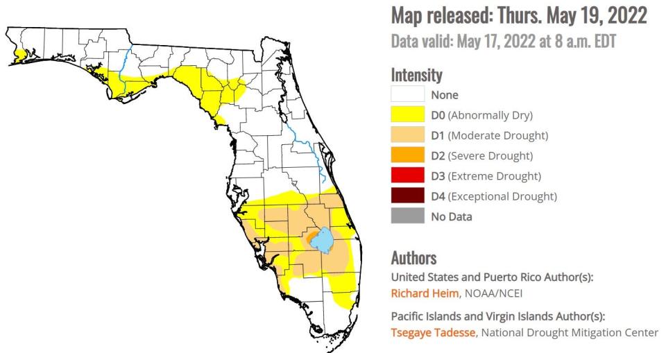 Moderate drought conditions still envelop parts of Southwest Florida, although moderate to heavy rains are expected this weekend.