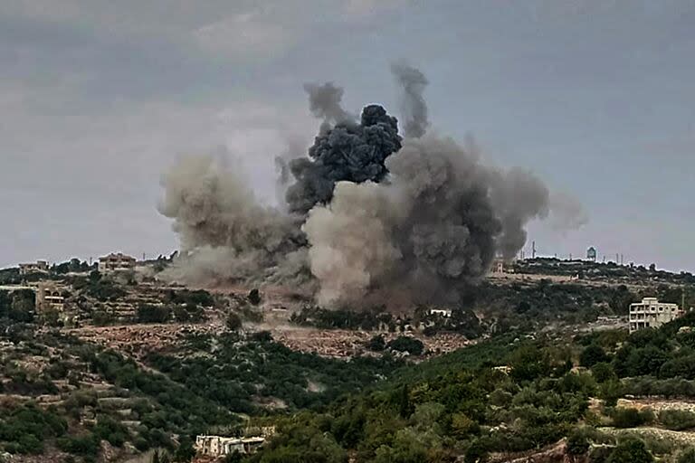 Ataques israelíes en el sur del Líbano. (Archivo/Marwan Naamani/dpa)