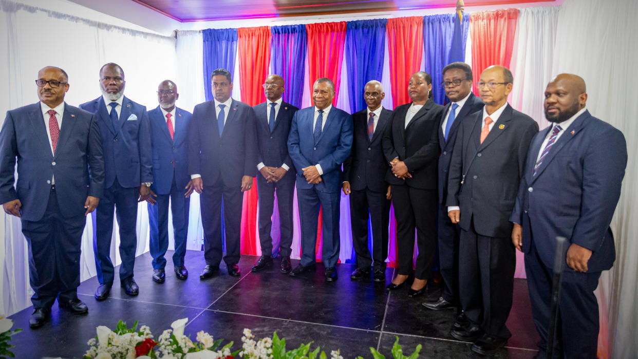  Haiti's transitional governing council sworn in. 