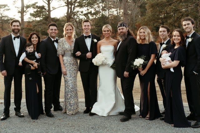 The 'Duck Dynasty' star tied the knot on Monday.