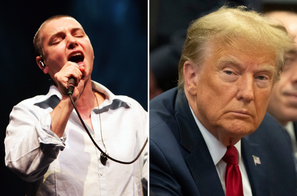 Sinéad O’Connor and Donald Trump (Getty Images)