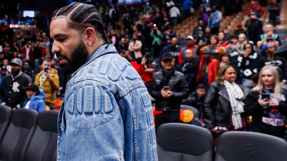 File image of Drake at an NBA game
