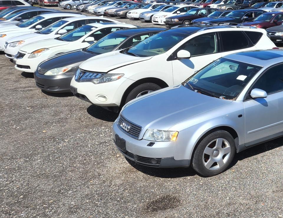 Cars in a parking lot