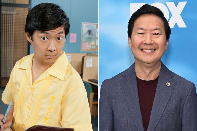 <p>NBC/Lewis Jacobs;Getty</p> Ken Jeong in 'Community' and in 2024