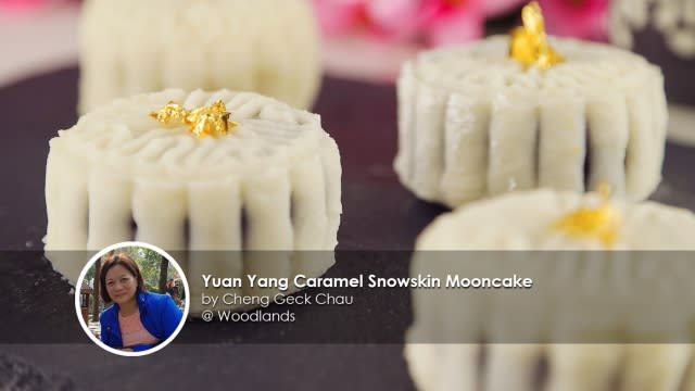 Yuan Yang Snowskin Mooncake - home coook Cheng Geck Chau