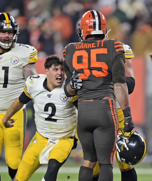 Myles Garrett Says Hitting Mason Rudolph with Helmet Was 'Idiotic' and  'Foolish', News, Scores, Highlights, Stats, and Rumors