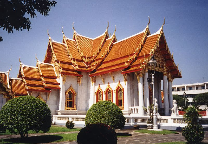 <b>9. Tailandia</b>: El país asiático es noveno y es el único representante de su continente junto a Malasia entre los mejores sitios para retirarse. En la instantánea, un templo religioso en Bangkok, capital de Tailandia.
