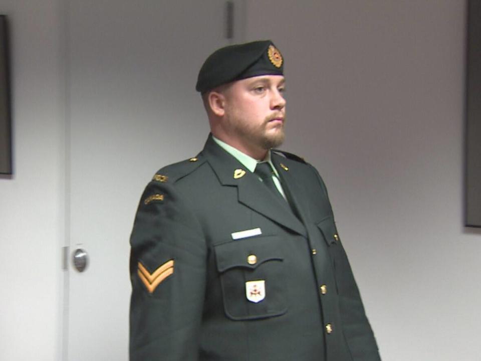 Cpl. Steven O’Dell, a soldier at Base Gagetown, is charged with sexually assaulting a female soldier in 2018. (Ed Hunter/CBC - image credit)