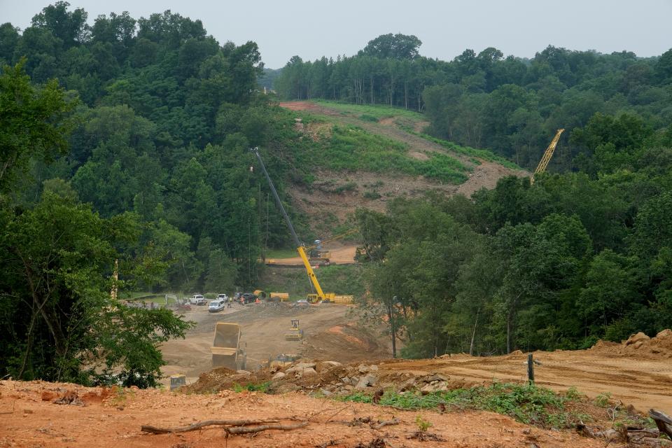 Tuscaloosa area  government leaders broke ground on the McWright’s Ferry Road extension Friday, July 21, 2023.