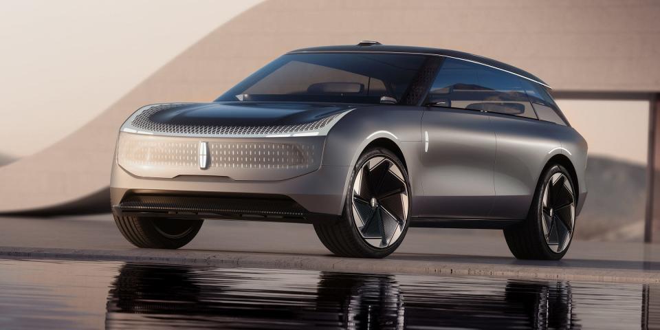 Lincoln Concept vehicle. Loaded with innovative technology and design, the Lincoln Star EV is a throwback to the days when concepts served to test new ideas with the public.