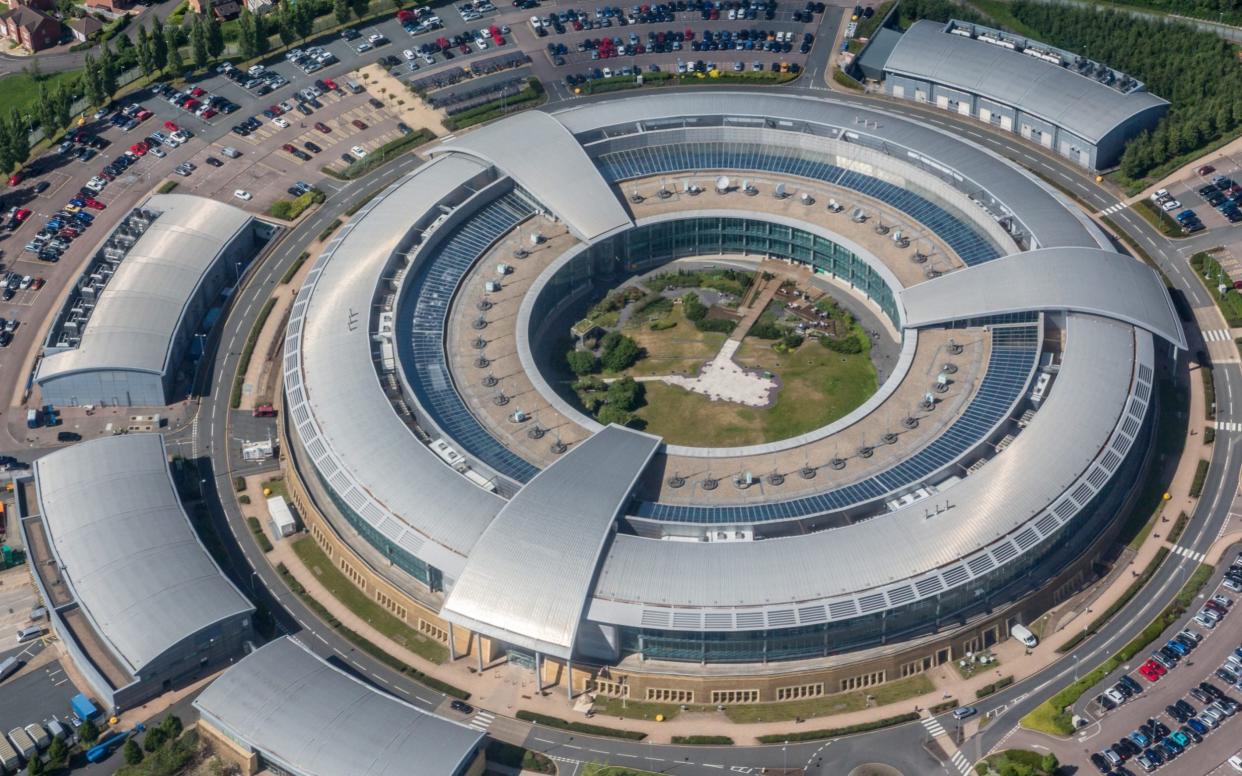 An aerial view of GCHQ's buildings in Cheltenham - Getty