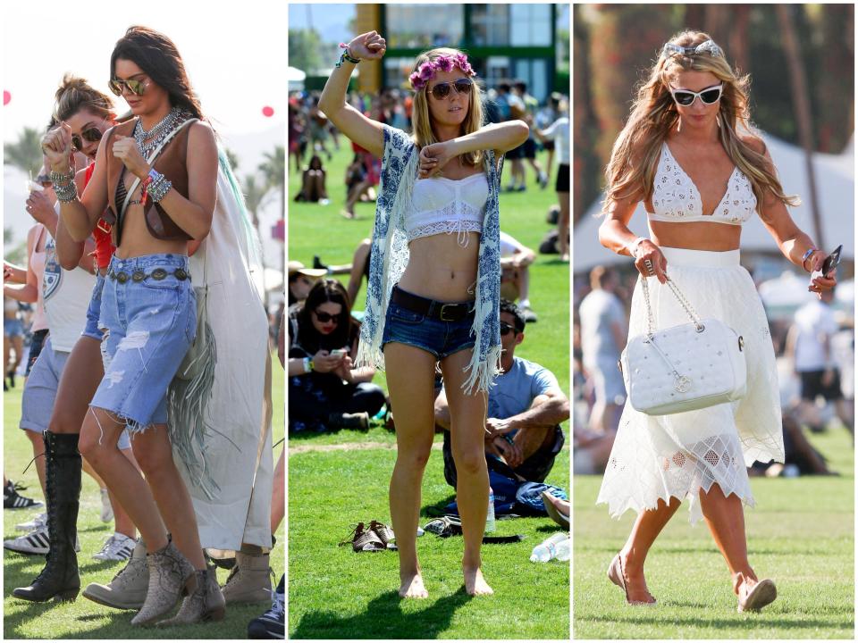 2015 Coachella festival-goers, including Kendall Jenner and Paris Hilton