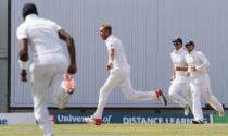 Cricket - West Indies v England - Third Test - Kensington Oval, Barbados - 3/5/15 England's Stuart Broad celebrates taking the wicket of West Indies' Marlon Samuels Action Images via Reuters / Jason O'Brien