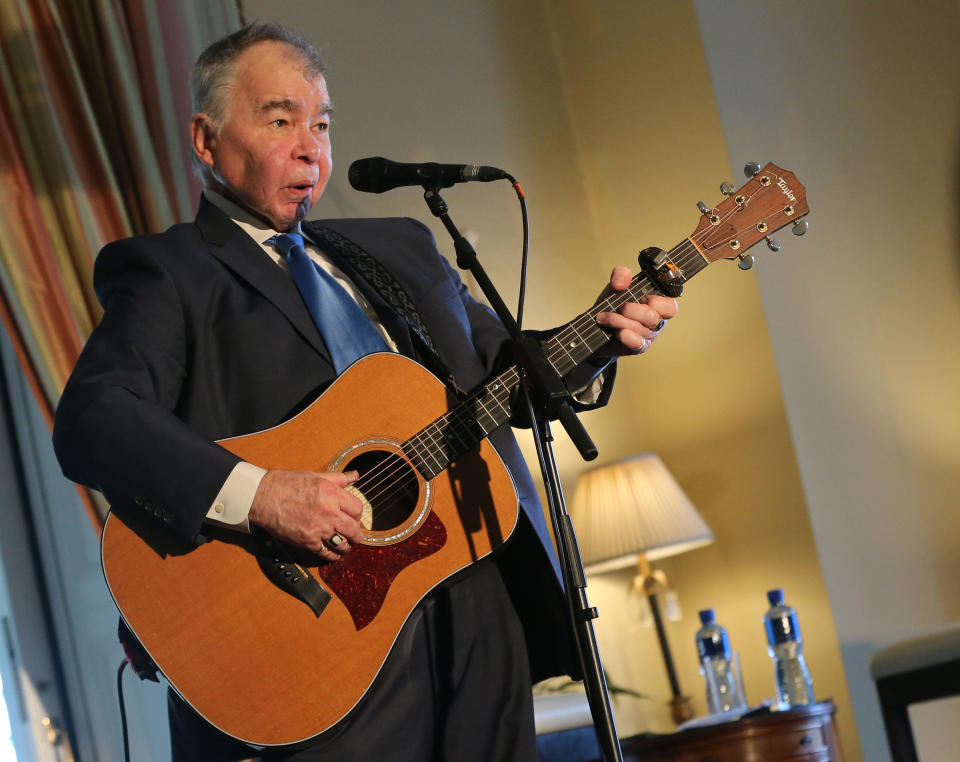File photo dated 17/8/2015 of American country/folk singer-songwriter John Prine who has died aged 73 due to complications from the coronavirus. He is pictured participating in the Creative Minds Event, hosted by US Ambassador to Ireland Kevin O'Malley at his residence in Dublin.