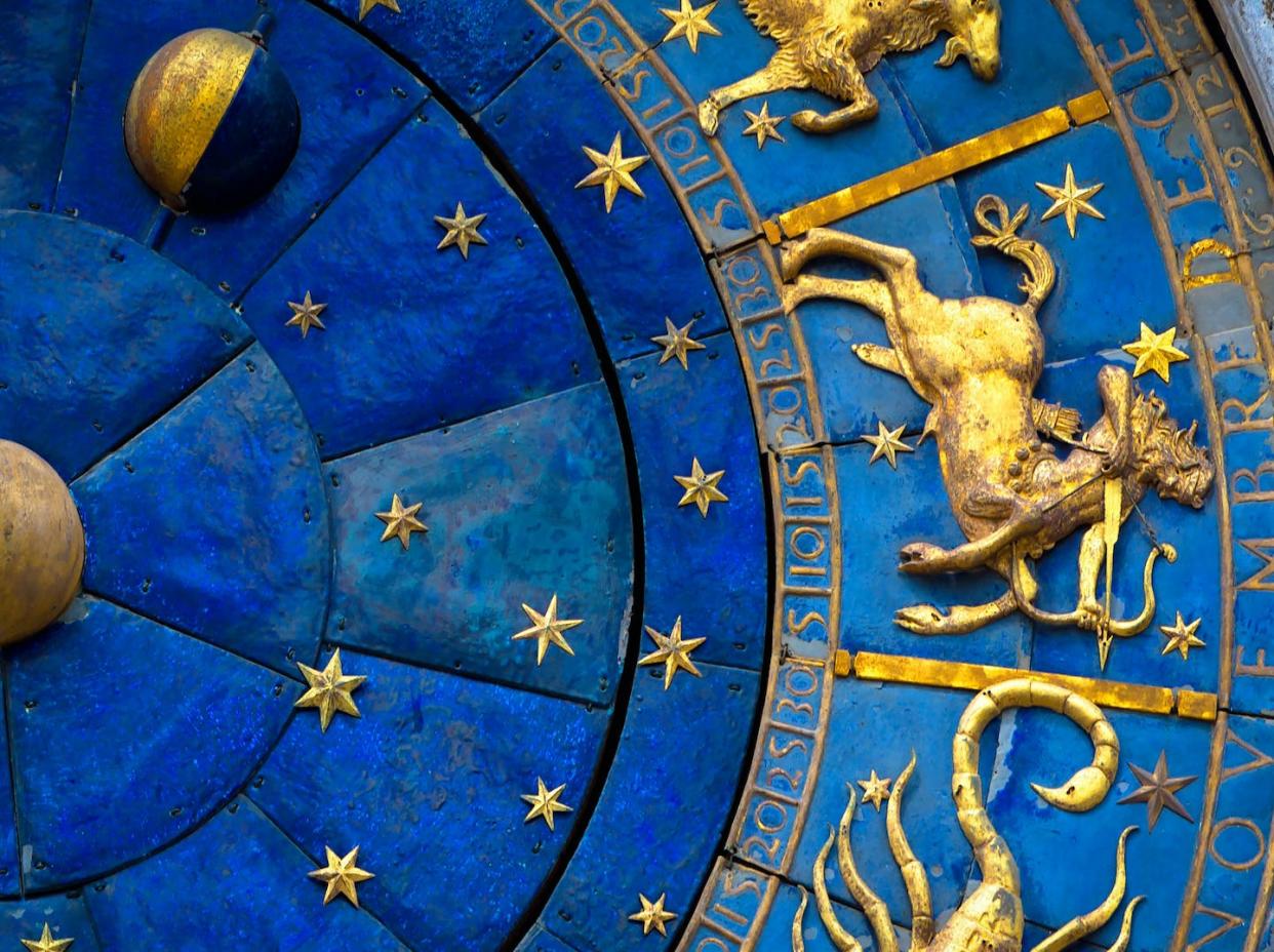 Your zodiac sign – like Sagittarius, the archer – might be in the stars, but your future isn't. <a href="https://www.gettyimages.com/detail/photo/sagittarius-astrological-sign-on-ancient-clock-royalty-free-image/1180618747" rel="nofollow noopener" target="_blank" data-ylk="slk:scaliger/iStock via Getty Images Plus;elm:context_link;itc:0;sec:content-canvas" class="link ">scaliger/iStock via Getty Images Plus</a>