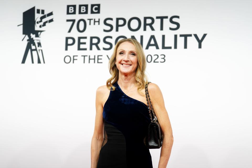 Paula Radcliffe arrives for the BBC Sports Personality of the Year Awards 2023, held at MediaCityUK, Salford. Date pictured: Tuesday 19th December 2023.