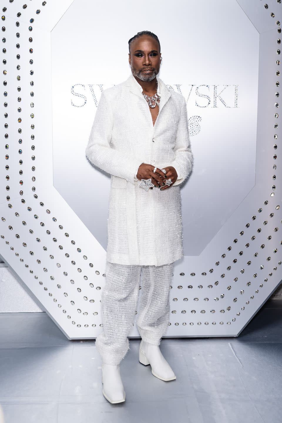 new york, new york november 07 billy porter attends swarovski celebrates skims collaboration and unveils nyc flagship store on november 07, 2023 in new york city photo by gothamfilmmagic