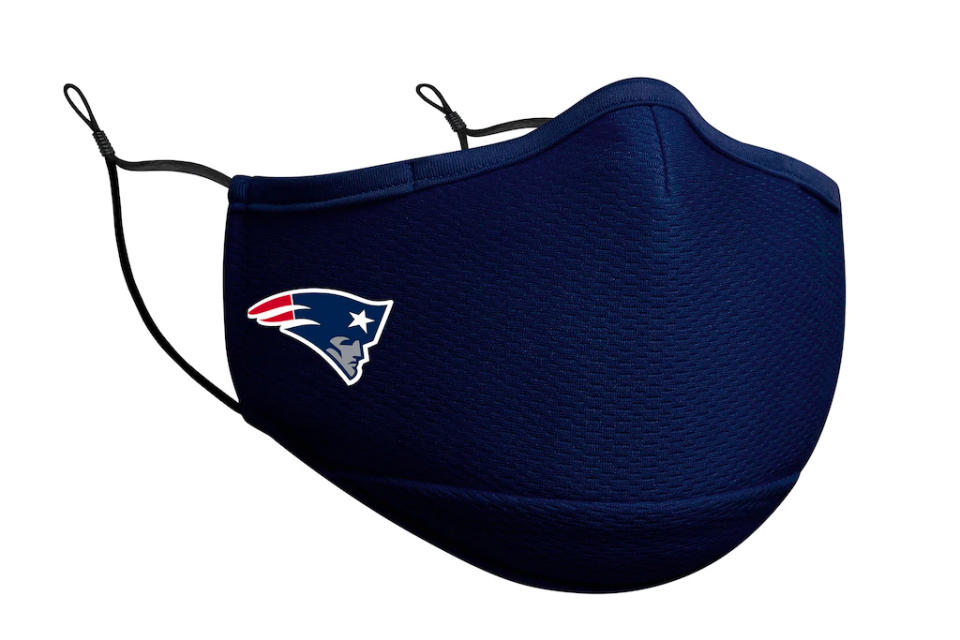 new era, face mask, face covering, nfl, sports, new england patriots