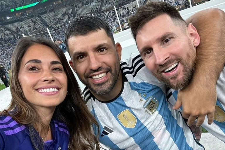 Antonela Roccuzzo shared an album from Qatar and the photo with Messi and Kun went viral due to an incredible coincidence