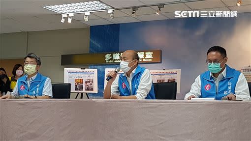 韓國瑜召開防疫記者會。（圖／記者程永銘攝影）