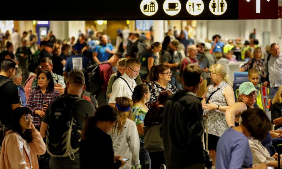 Passengers at Seattle-Tacoma airport were stranded Friday night.