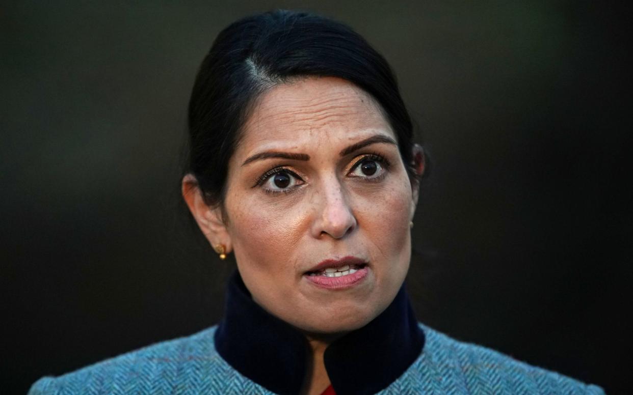 Priti Patel, who will on Monday say tech giants have a 'moral duty' to prevent abuse - PA