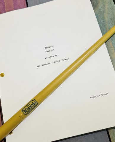 <p>David Henrie Instagram</p> David Henrie shares a photo of the script for the pilot episode of the 'Wizards of Waverly Place' revival