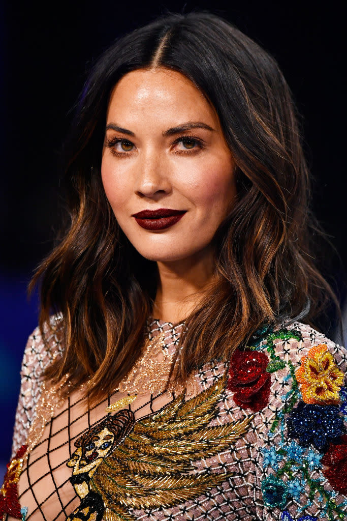 <p>Olivia Munn attends the 2017 MTV Video Music Awards at The Forum on Aug. 27, 2017, in Inglewood, California. (Photo: Frazer Harrison/Getty Images) </p>