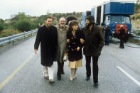 Con il cast di "Bianco, rosso e Verdone" (Photo by Rino Petrosino/Mondadori via Getty Images)