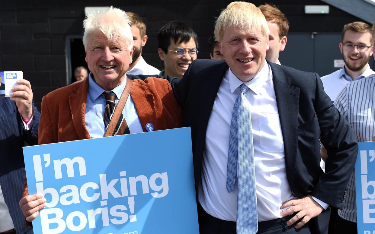 Boris Johnson and his father Stanley Johnson - Andrew Parsons / i-Images