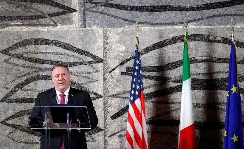 U.S. Secretary of State Pompeo visits Italy