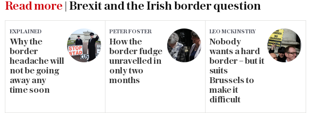 Read more | Brexit and the Irish border question