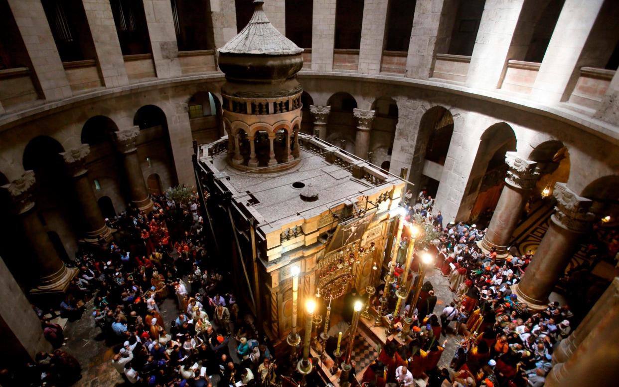 The move is the first time the church, home to Christianity's holiest sites, has been closed since 1990 - AFP