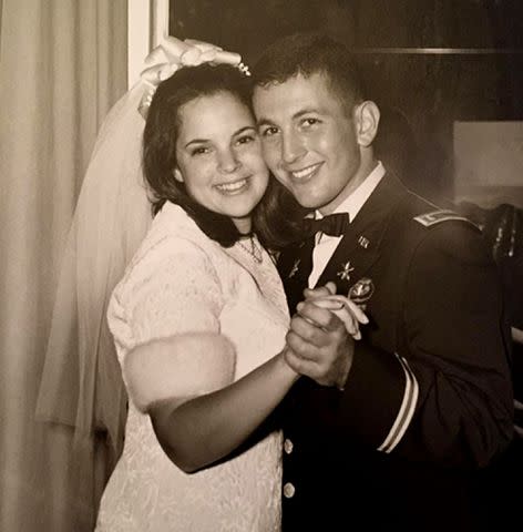 The couple wed in 1968 in an intimate backyard wedding